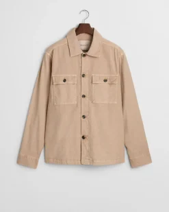 GANT Reg Cot/Linen Overshirt, , XL- Overshirts
