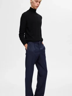 Selected Homme 190-Reg Tapered Leroy Pleat Bukser, , L- Bukser & Chinos