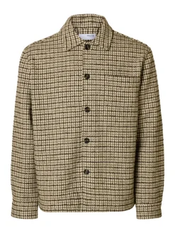 Selected Homme Regari Wool Blend Overshirt, , XL- Overshirts