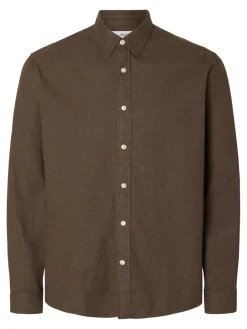 Selected Homme Regnoah Brushed Twist Skjorte, , M- Skjorter