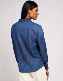 Lee Regular Western Skjorte, , XL-Dame Bluser & Skjorter