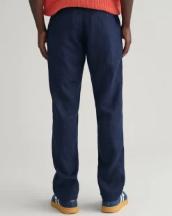 GANT Relaxed Fit Hørbukser, , S- Bukser & Chinos
