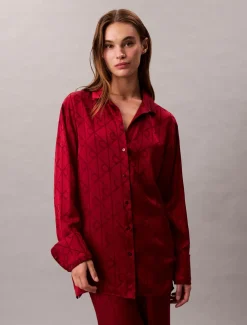 Calvin Klein Relaxed Natskjorte, , S-Dame Loungewear