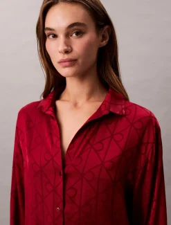 Calvin Klein Relaxed Natskjorte, , S-Dame Loungewear
