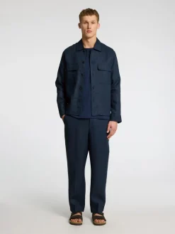 Relaxed-Wyatt Linen Overshirt, , 54 Overshirts