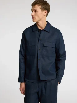 Relaxed-Wyatt Linen Overshirt, , 54 Overshirts