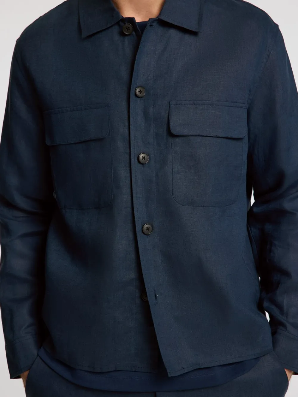 Relaxed-Wyatt Linen Overshirt, , 54 Overshirts