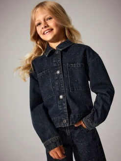 Rhea Rhine Denim Jakke, , 140 cm Børn Overtøj