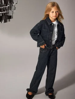 Rhea Rhine Denim Jakke, , 140 cm Børn Overtøj