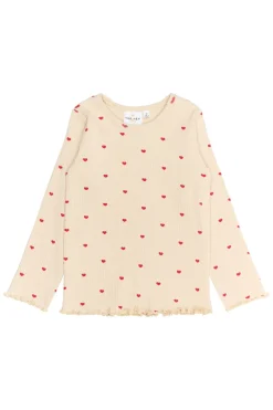 Clearance Rhea Rib Bluse, , 104 cm Børn Bluser