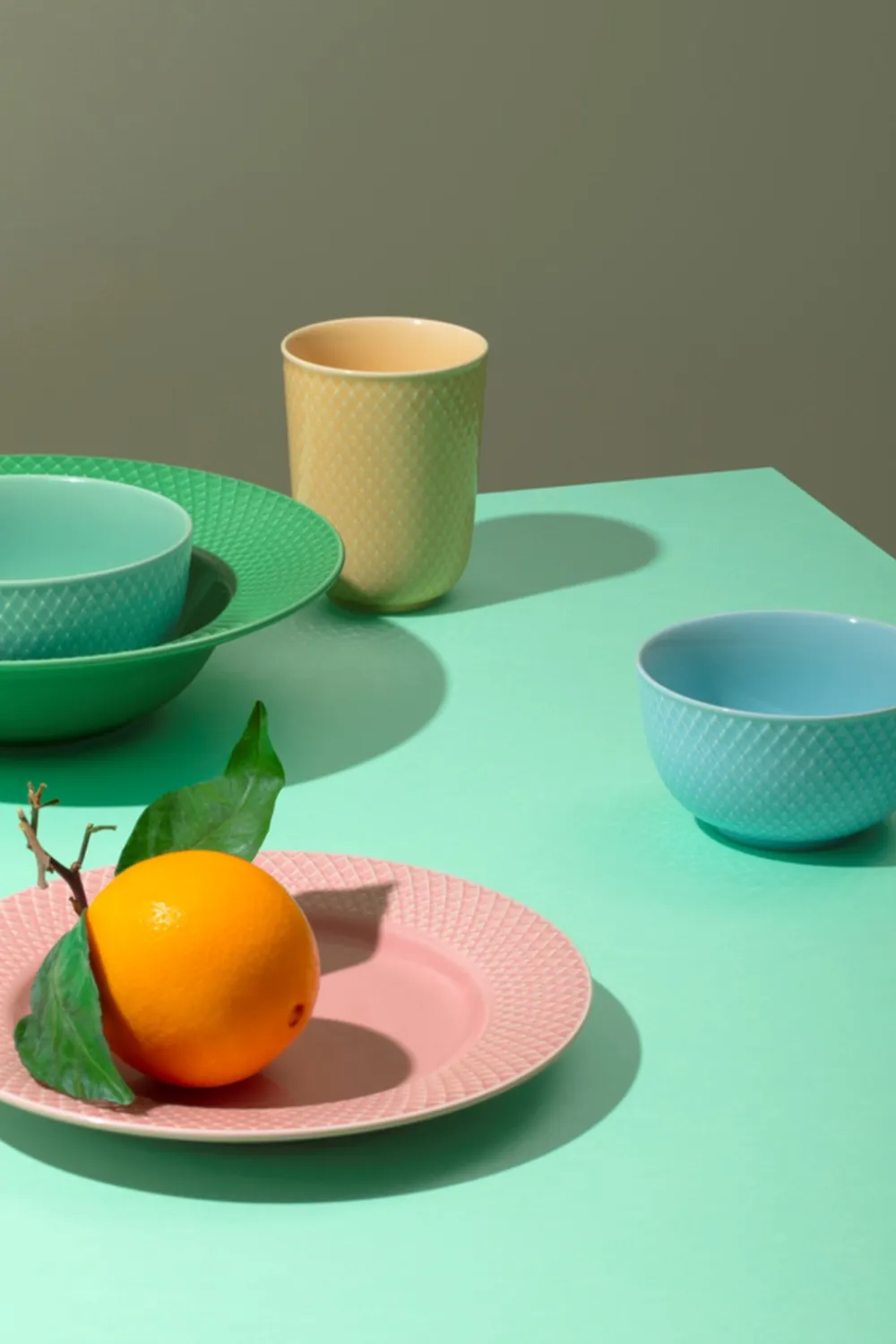 Online Rhombe Color Frokosttallerken, Rose, Ø21 cm Tallerkener
