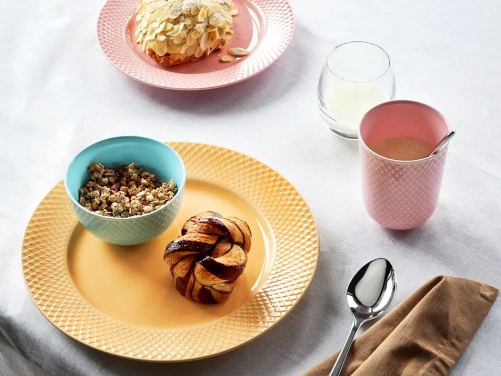 Online Rhombe Color Frokosttallerken, Rose, Ø21 cm Tallerkener