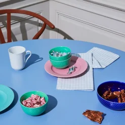 Online Rhombe Color Frokosttallerken, Rose, Ø21 cm Tallerkener