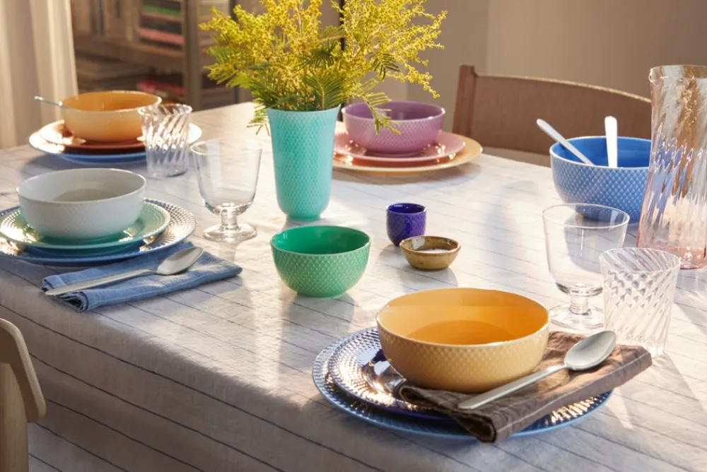 Online Rhombe Color Frokosttallerken, Rose, Ø21 cm Tallerkener