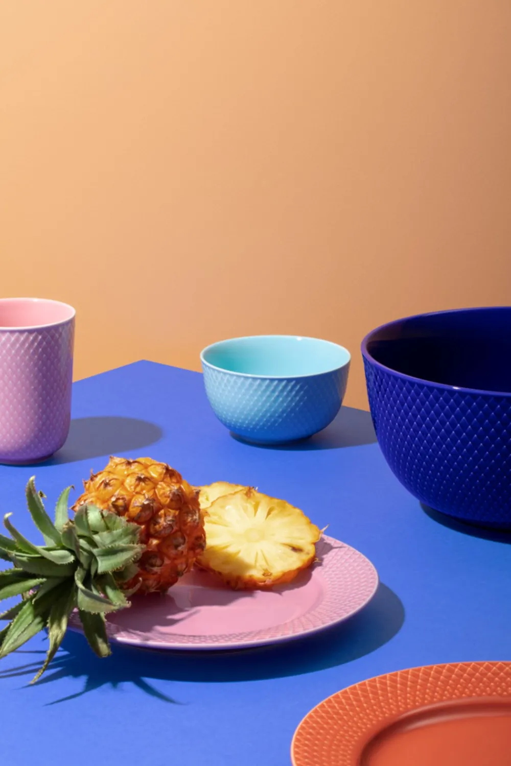 Online Rhombe Color Frokosttallerken, Rose, Ø21 cm Tallerkener