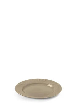 Lyngby Porcelæn Rhombe Earth Frokosttallerken, , Ø23 cm- Tallerkener
