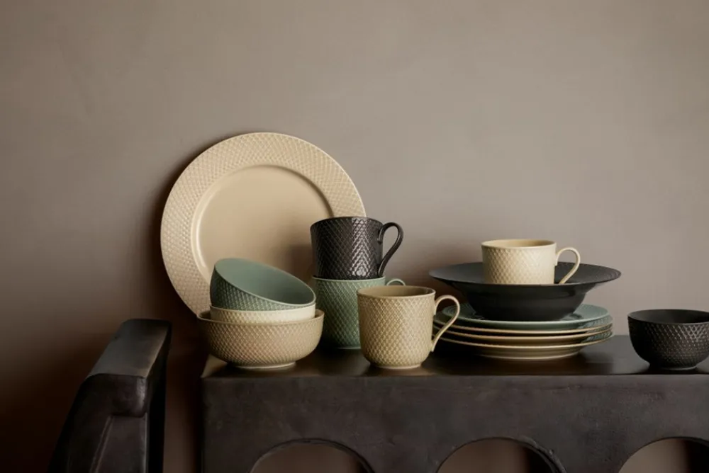 Lyngby Porcelæn Rhombe Earth Krus, , 39 cl- Krus & Kopper