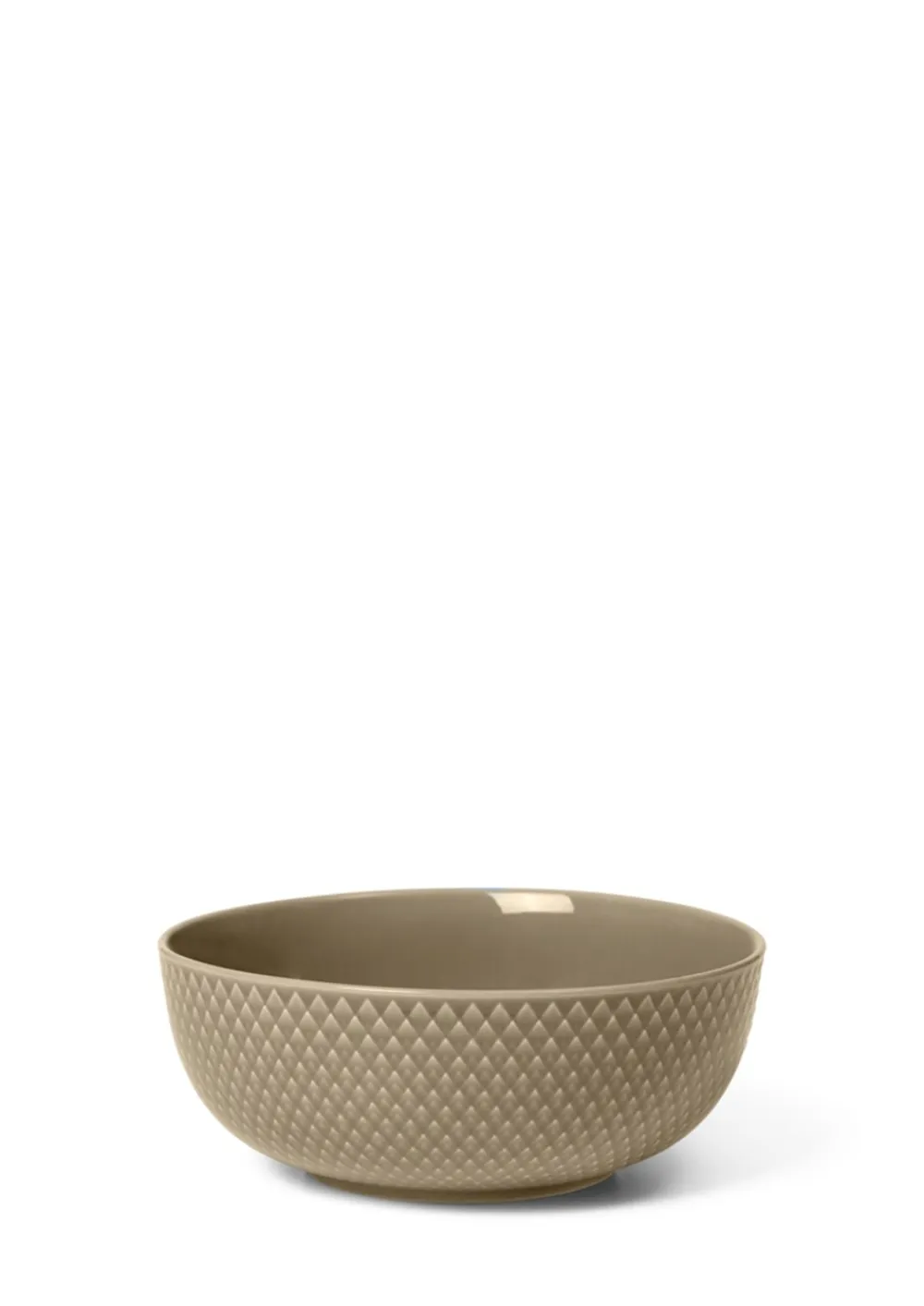 Lyngby Porcelæn Rhombe Earth Skål, , Ø15,5 cm- Fade & Skåle
