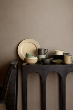 Lyngby Porcelæn Rhombe Earth Skål, , Ø15,5 cm- Fade & Skåle