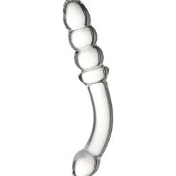 Sinful Ribbed Glas Dildo- Sexlegetøj