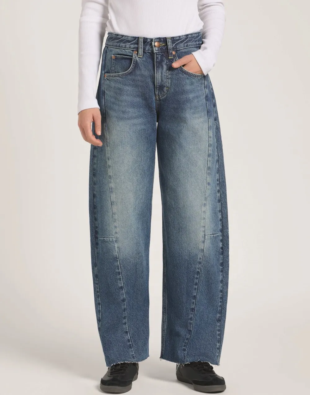 Outlet Rider Barrel Jeans, , W30/L33 Dame Jeans