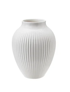 Knabstrup Riflet Vase, , H12,5 cm- Vaser & Urtepotteskjulere|Stue