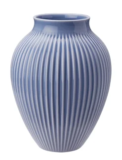 Knabstrup Riflet Vase, , H27 cm- Stue|Vaser & Urtepotteskjulere