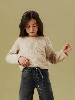 Name It Rikine Short Striktrøje, , 134-140 cm-Børn Strik & Sweatshirts