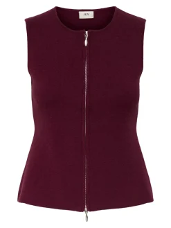 JDY Riley Zip Vest, , L-Dame Veste