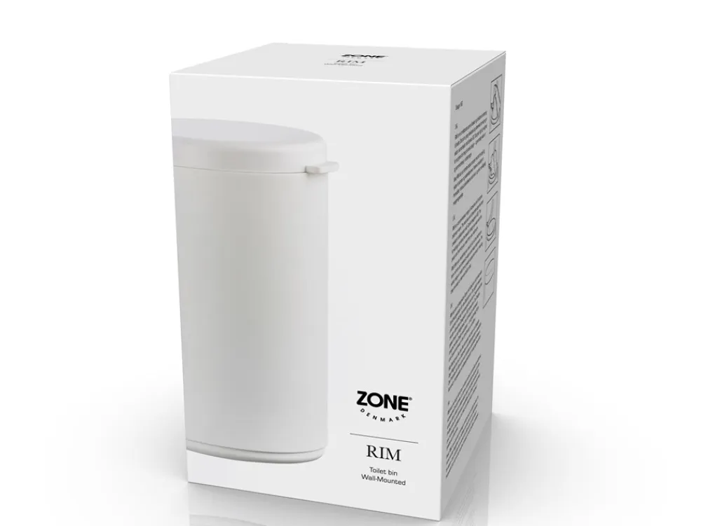 Zone Rim Vægophængt Toiletspand,- Toiletbørster & Pedalspande