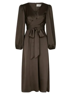 Clearance Rimini Heavy Sateen Kjole, , 38 Dame Kjoler