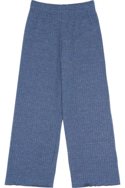 THE NEW Rina Wide Glitter Rib Bukser, , 146-152 cm-Børn Bukser & Leggings
