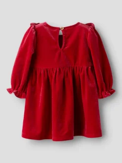 Name It Rinne Velour Kjole, , 56 cm-Børn Kjoler