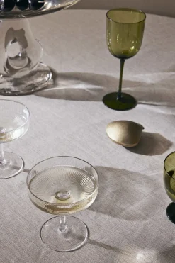 ferm LIVING Ripple 2-pak Champagneglas,- Glas