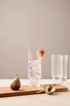 ferm LIVING Ripple 4-pak Longdrinkglas,- Glas