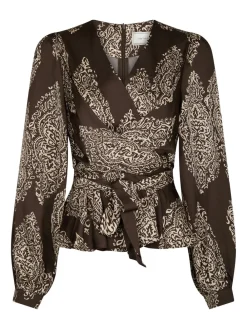 Hot Rista Paisley Drop Bluse, , 36 Dame Bluser & Skjorter