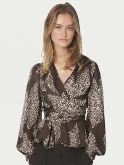 Hot Rista Paisley Drop Bluse, , 36 Dame Bluser & Skjorter