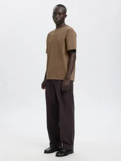 Annarr Ro O-Neck Emb T-shirt, , L- T-Shirts & Poloer