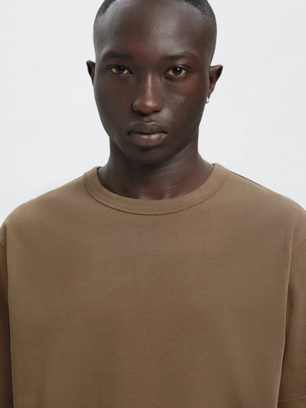 Annarr Ro O-Neck Emb T-shirt, , L- T-Shirts & Poloer