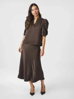 Best Roella Heavy Sateen Bluse, , 42 Dame Bluser & Skjorter