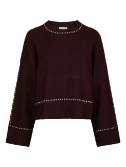 Neo Noir Roeme Knit Stitch Striktrøje, , 38-Dame Strik & Sweatshirts