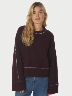Neo Noir Roeme Knit Stitch Striktrøje, , 38-Dame Strik & Sweatshirts