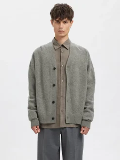 Annarr Rolf Knit Wool Cardigan, , XXL- Cardigans