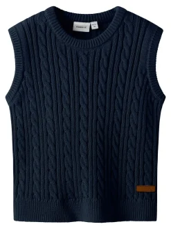 Name It Roman Knit Vest, , 98 cm-Børn Strik & Sweatshirts