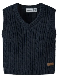 Name It Roman Strikvest, , 62 cm-Børn Strik & Sweatshirts