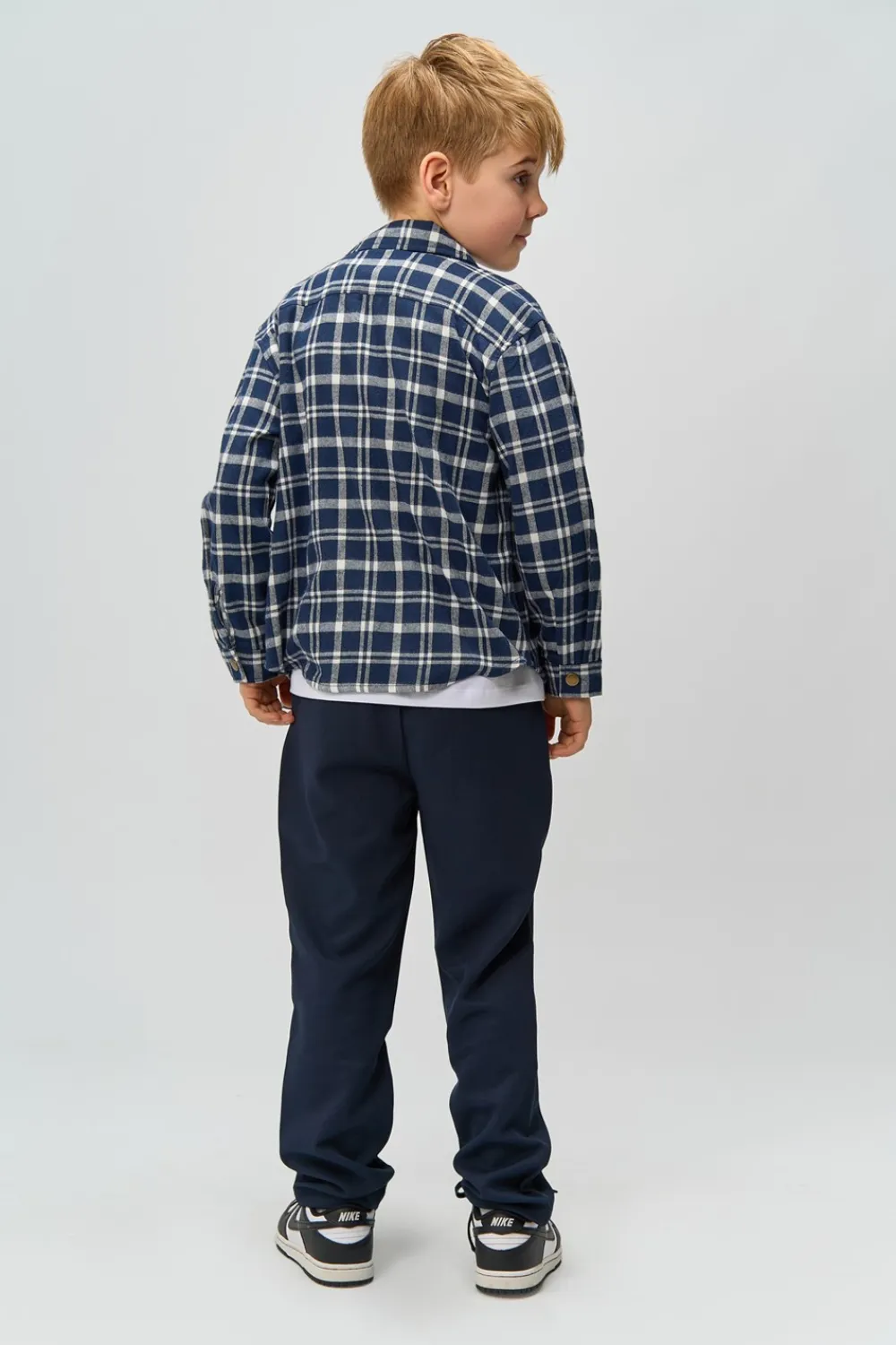 THE NEW Ronan Flannel Skjorte, , 122-128 cm-Børn Skjorter