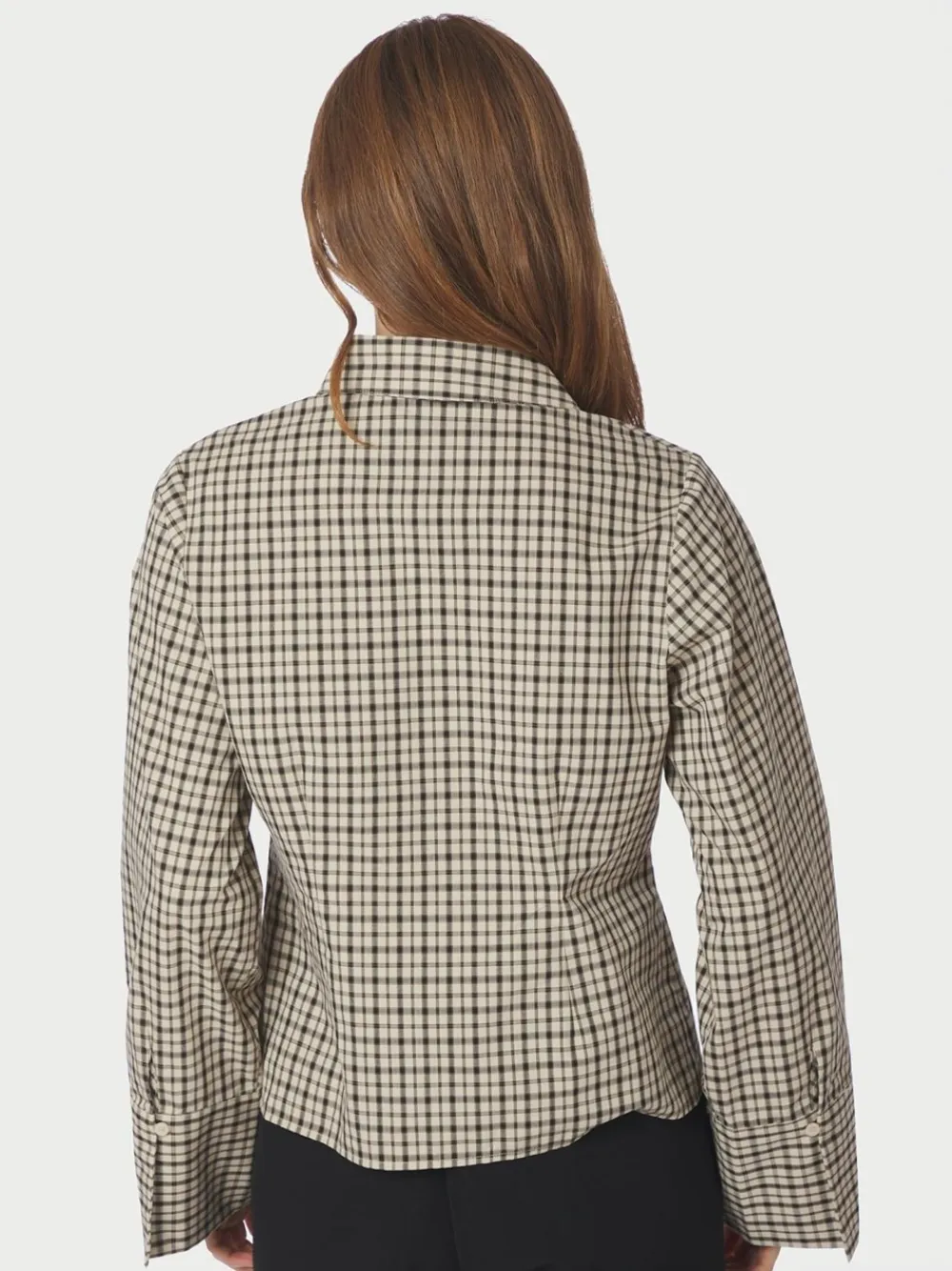 New Rosa Checked Skjorte, , 38 Dame Bluser & Skjorter