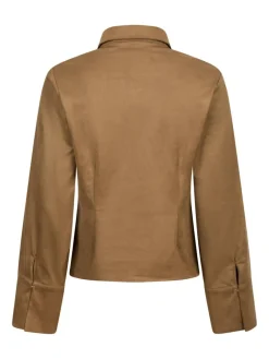 Neo Noir Rosa Faux Suede Skjorte, , 36-Dame Bluser & Skjorter