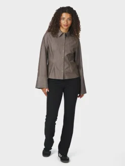 Sale Rosa Pinstripe Melange Skjorte, , 38 Dame Bluser & Skjorter