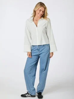 Neo Noir Rosa Solid Skjorte, , 38-Dame Bluser & Skjorter